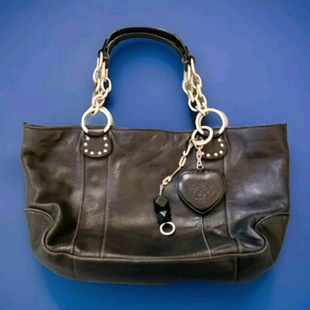 🖤 Vintage Juicy Couture Leather Satchel – Y2K Boutique Edition - Picture 2 of 15
